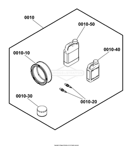 6873-00 - Maintenance / Maintenance Diagram and Parts List for 040746-00  Briggs and Stratton Generator